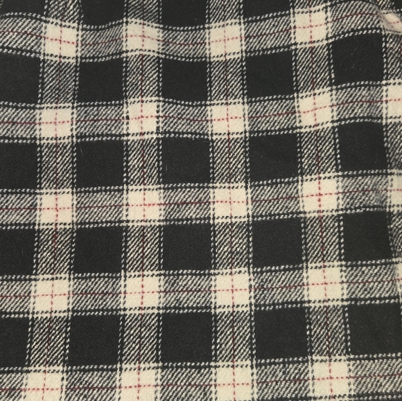 Plaid Black and White Women's Skirt - Picture 2 of 4